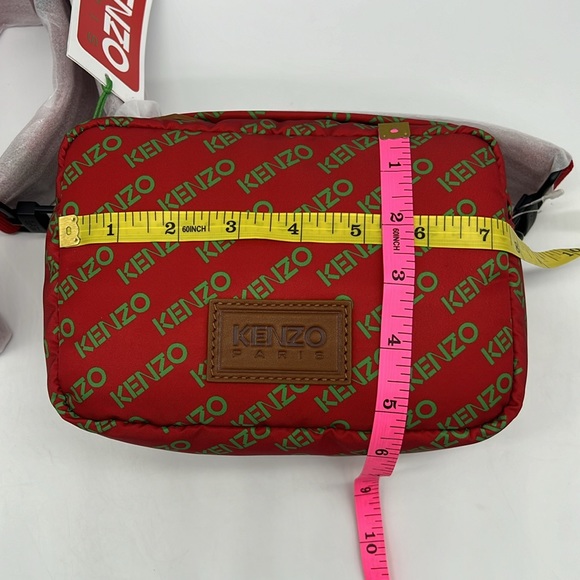KENZO Logo Print Crossbody Red - Picture 16 of 16
